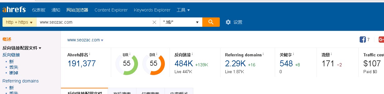 zac博客外链分析